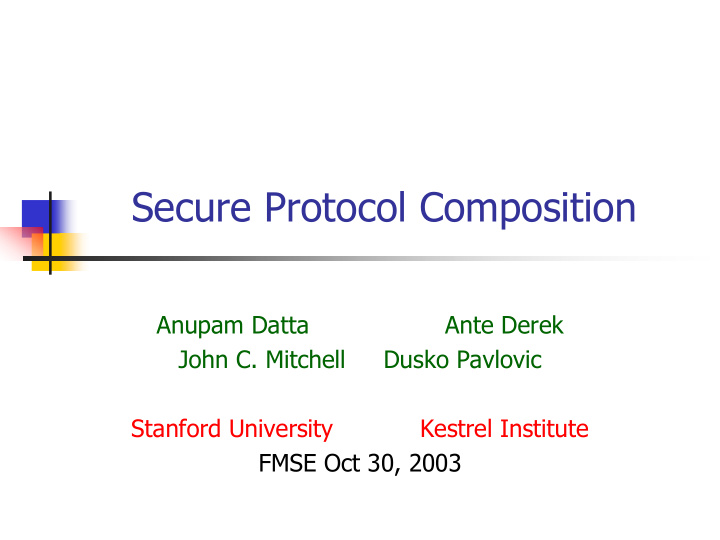 secure protocol composition