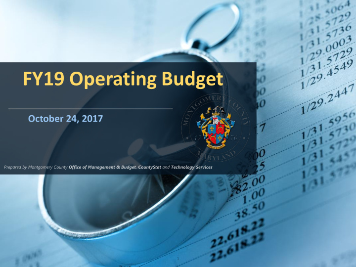 fy19 operating budget