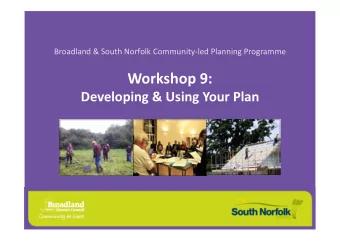 Workshop 9: Developing &amp; Using Your Plan Insert Title Here  Housekeeping  Agenda  Item  Title