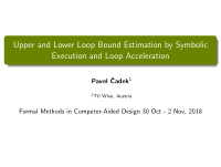 upper and lower loop bound estimation by symbolic