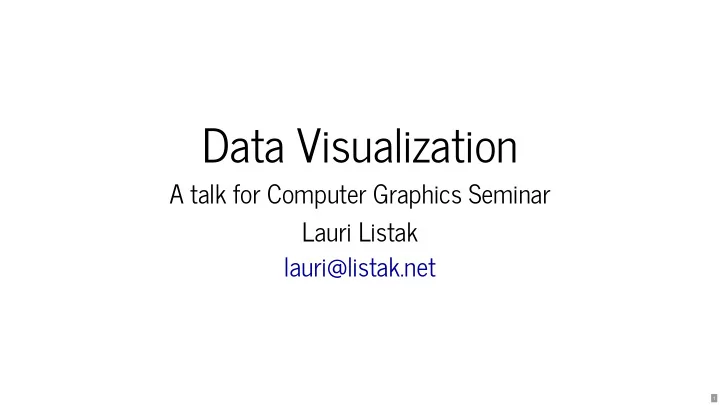 data visualization