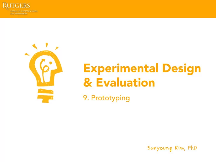 experimental design evaluation