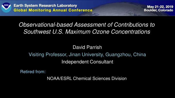 observational based assessment of contributions to