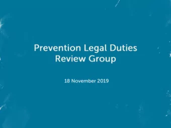 and other partners to develop a new duty on local  authorities, wider public bodies and delivery