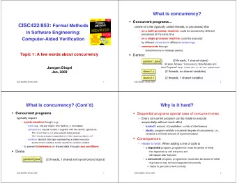 Unexpected interference can lead to  Why is it hard? (Contd)  surprising results
