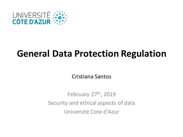 general data protection regulation