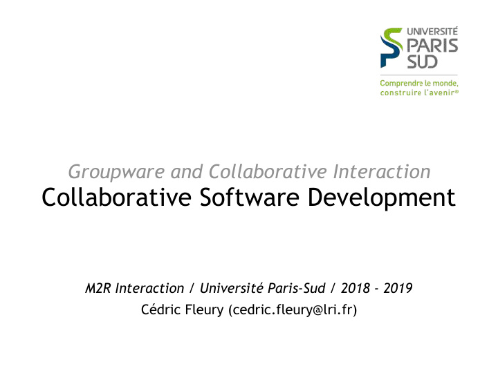 collaborative software development
