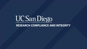 Conflict of Interest (COI)  Dual Use Research of Concern (DURC)  Export Control and