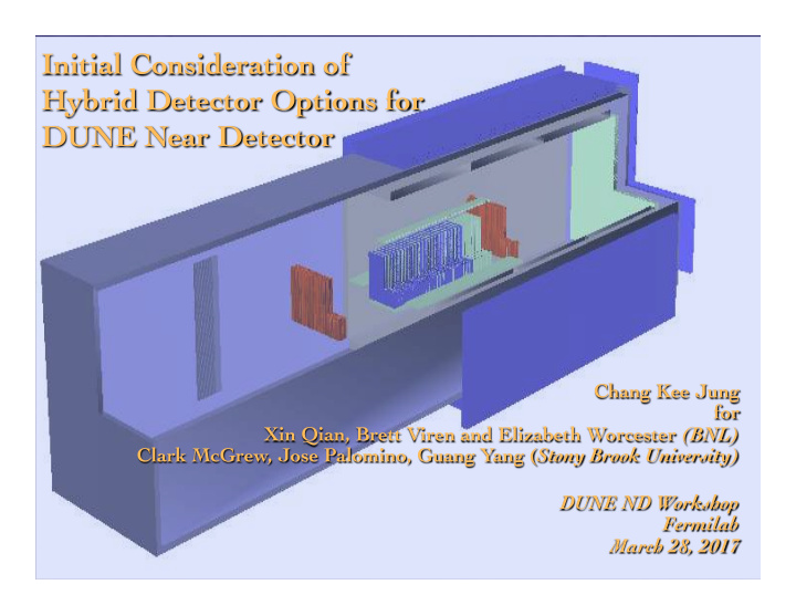 initial consideration of hybrid detector options for dune