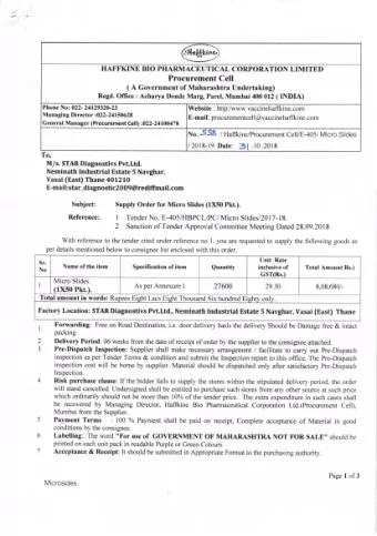 \r\ -  U\\  q$  31  Mehta) Managing Director Haflkine Bio Pharmaceutical Corporation Ltd.