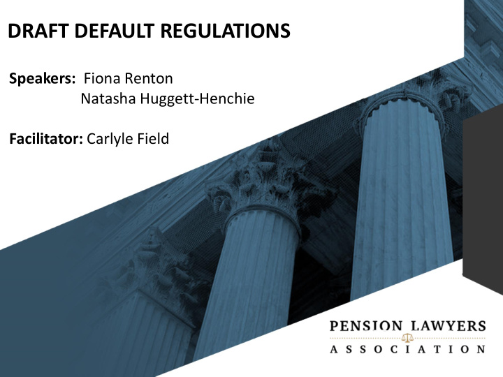 draft default regulations