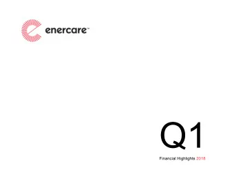 Annual Meeting  o f Shareho lders  Financial Highlights 2018  Forward-Looking Statements  (For