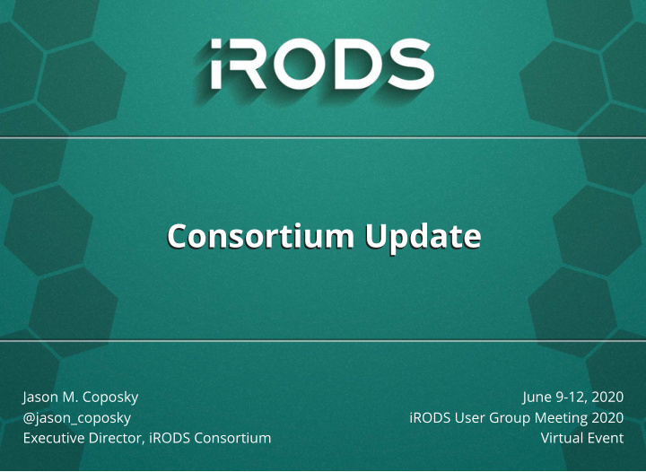 consortium update consortium update