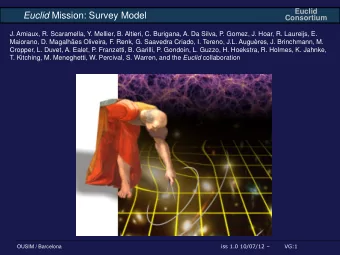 Euclid Mission: Survey Model  Consortium  J. Amiaux, R. Scaramella, Y. Mellier, B. Altieri, C.