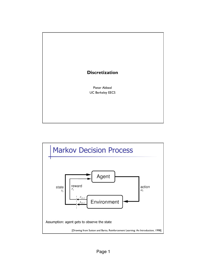 markov decision process