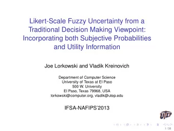 Likert-Scale Fuzzy Uncertainty from a  Traditional Decision Making Viewpoint:  Incorporating both