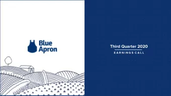 Third Quarter 2020  E A R N I N G S  C A L L  Q3 2020 Earnings Call  2  Disclaimer: Forward Looking