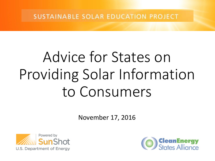 providing solar information