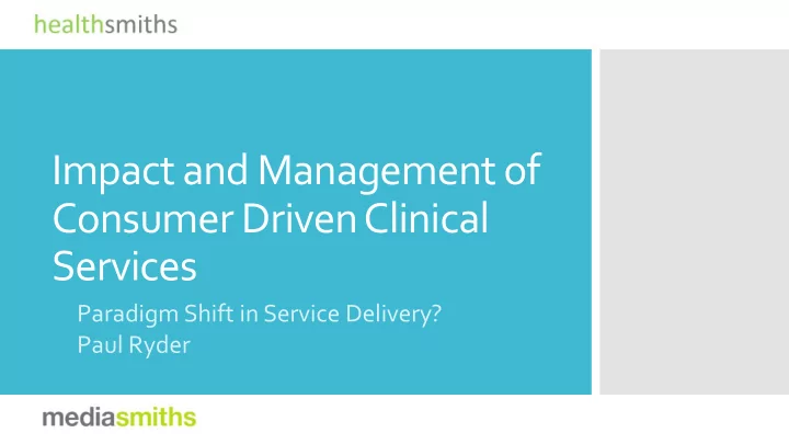 impact and management of