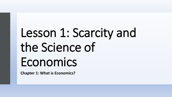 the science of economics