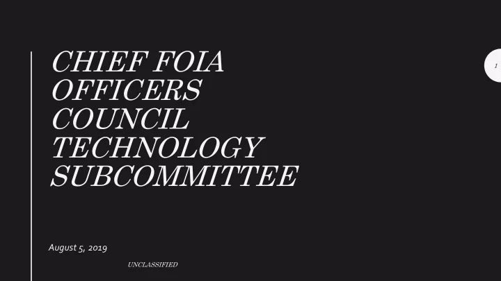 chief foia