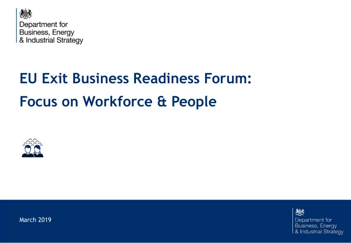 focus on workforce people