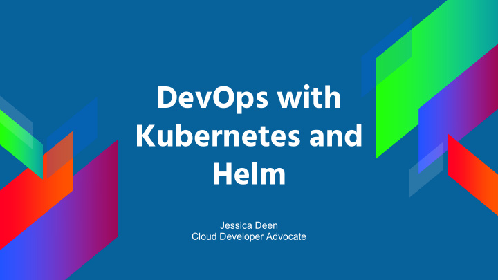 devops with kubernetes and helm
