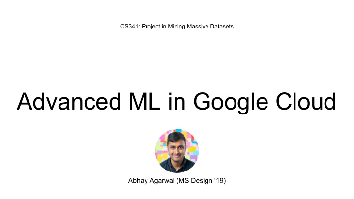 advanced ml in google cloud