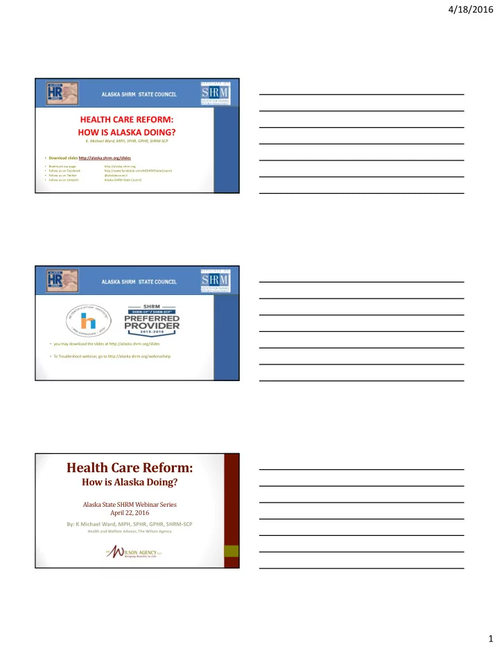 health care reform