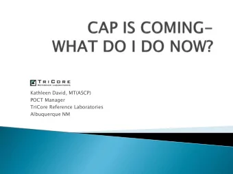 POCT Manager  TriCore Reference Laboratories  Albuquerque NM  Describe the steps to take to