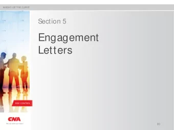 Engagement  Letters  80  Arizona ER 1.5 Fees  Requires written fee agreements:  (b) The scope