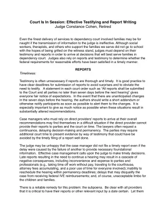 Even the finest delivery of services to dependency court involved families may be for