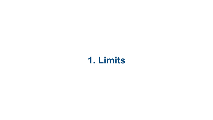 1 limits 1 1 definition of a limit 1 2 computing basic