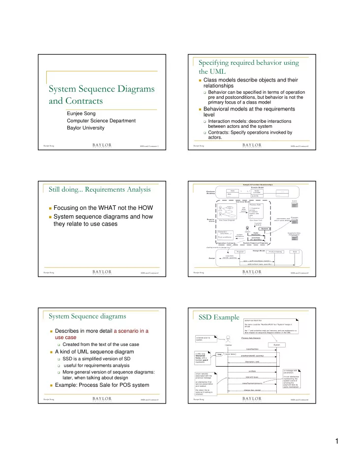 system sequence diagrams