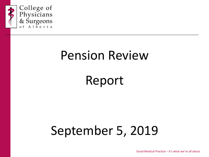 pension review