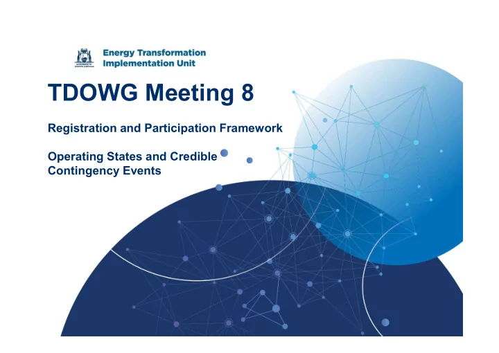 tdowg meeting 8