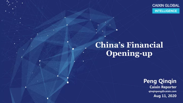 china s financial