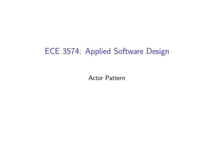 ece 3574 applied software design