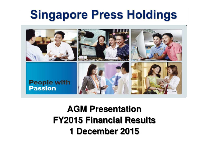 agm presentation fy2015 financial results 1 december 2015
