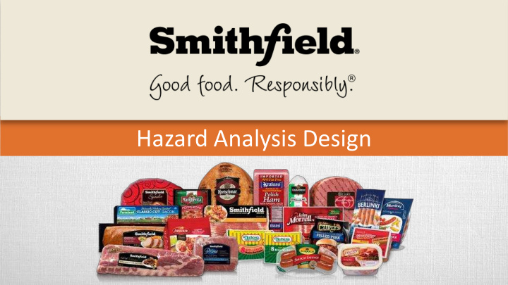 hazard analysis design hazard analysis design