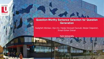 Generation  Sedigheh Mahdavi, Aijun An, Heidar Davoudi Davoudi, Marjan Delpisheh,  Emad Gohari