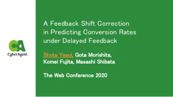 A Feedback Shift Correction   in Predicting Conversion Rates   under Delayed Feedback