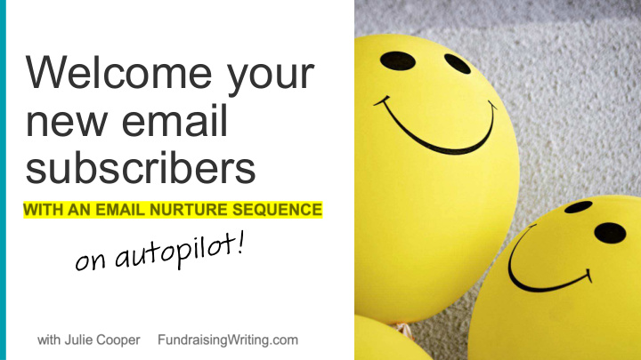 welcome your new email subscribers