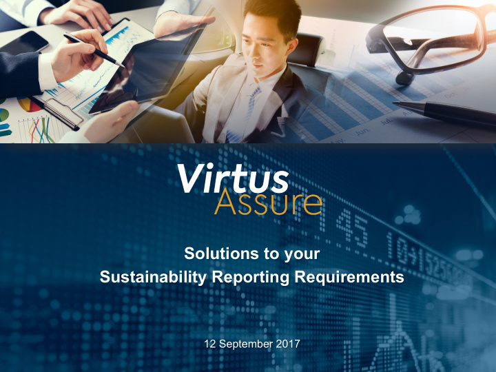 solutions to your sustainability reporting requirements