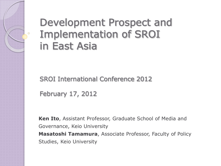 implementation of sroi