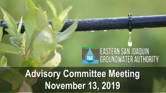 Advisory Committee Meeting  November 13, 2019  Agenda    Approval of October Meeting Minutes