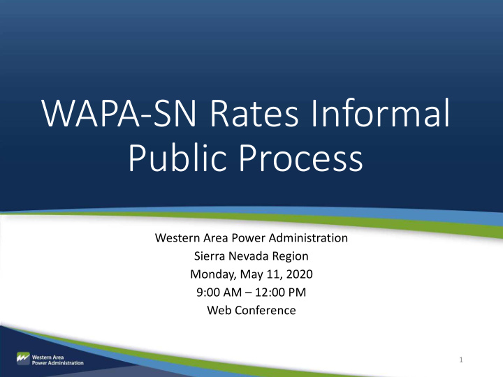 wapa sn rates informal public process