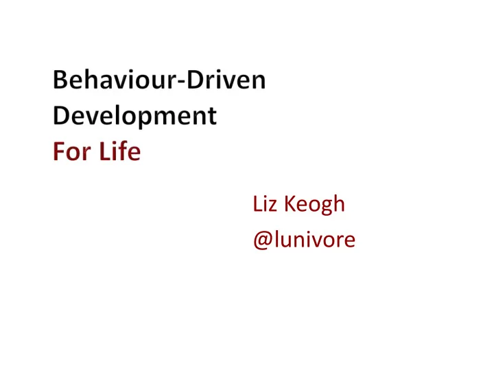 lunivore an example of an example