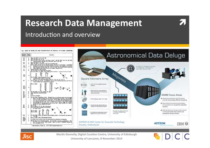 research data management