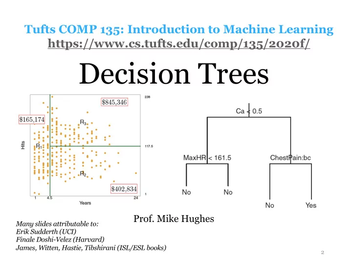 decision trees